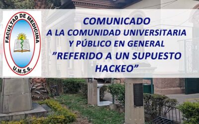 Comunicado a la Comunidad Universitaria y Público en General «Referido a un Supuesto Hackeo»