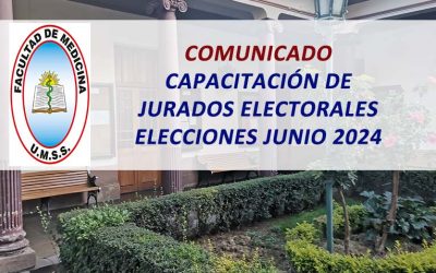 Comunicado Capacitación de Jurados Electorales Elecciones Junio 2024