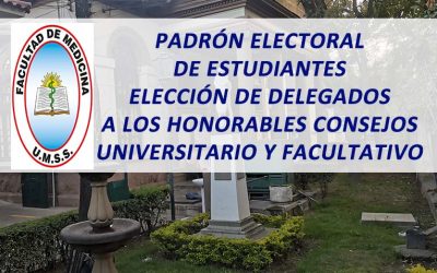 Padrón Electoral de Estudiantes Elección de Delegados a los Honorables Consejos Universitario y Facultativo