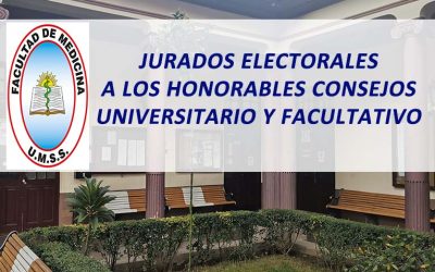 Jurados Electorales a los Honorables Consejos Universitario y Facultativo