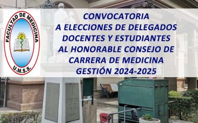 Convocatoria a Elecciones de Delegados Docentes y Estudiantes al Honorable Consejo de Carrera de Medicina Gestión 2024-2025