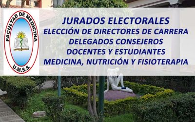 Jurados Electorales Elección de Directores de Carrera y Delegados Consejeros Docentes y Estudiantes a las Carreras de Medicina, Nutrición y Fisioterapia