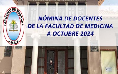 Nómina de Docentes de la Facultad de Medicina a Octubre 2024