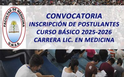 Convocatoria Inscripción de Postulantes al Curso Básico 2025-2026 Carrera de Medicina