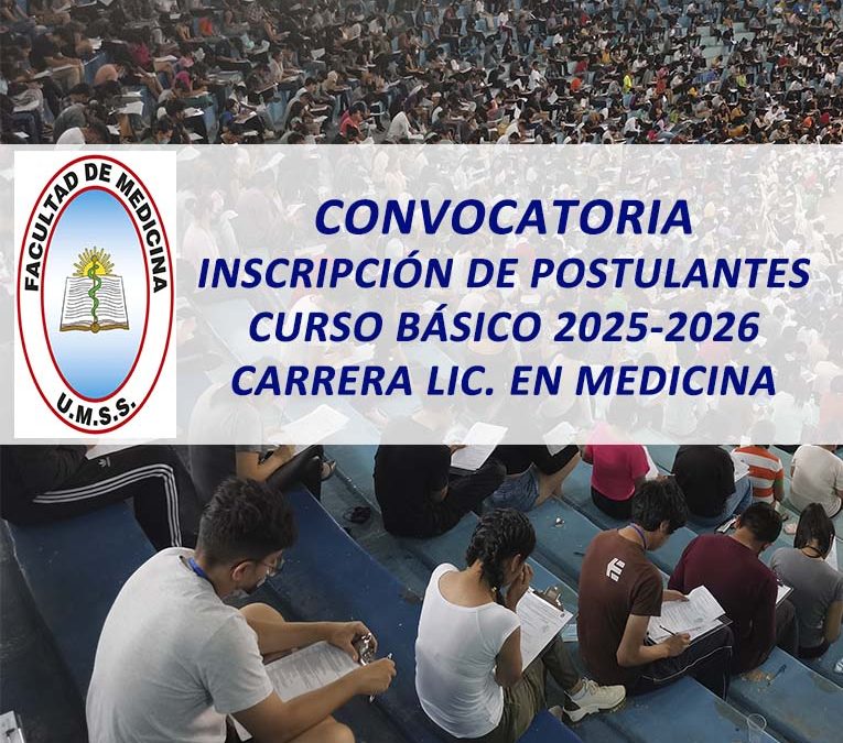 Convocatoria Inscripción de Postulantes al Curso Básico 2025-2026 Carrera de Medicina