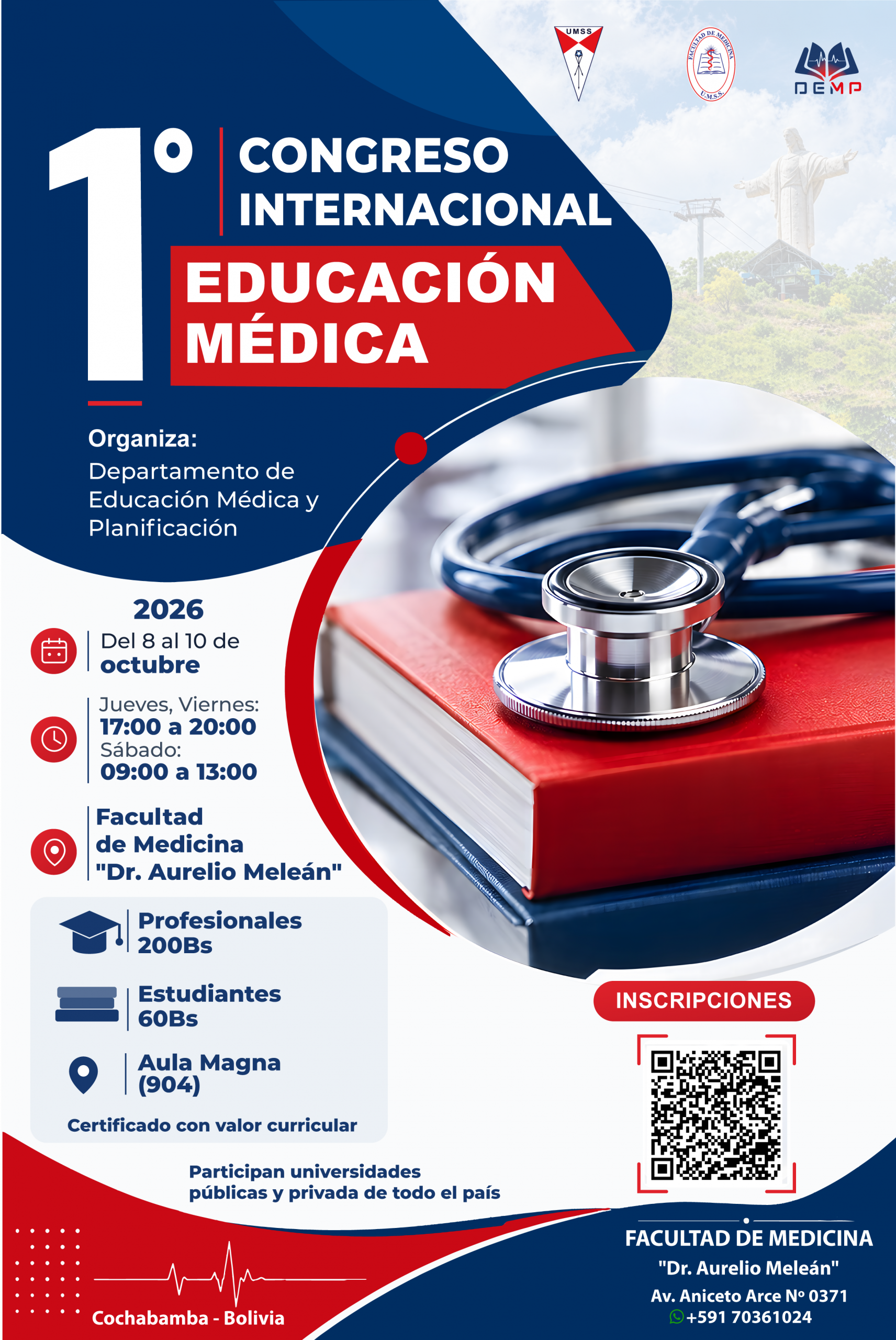 Afiche oficial Afiche oficial del 1er Congreso Internacional de Educación Médica