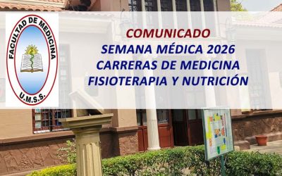Comunicado Semana Médica 2026 Carreras de Medicina, Fisioterpia y Kinesiología, Nutrición y Dietética