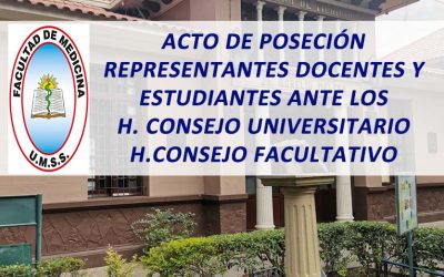 Acto de Posesión de Representantes Docentes y Estudiantes a los H. Consejo Universitario H. Consejo Facultativo
